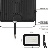 LED reflektor SIMPO 50 W nevtralna bela