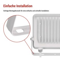 LED reflektor GLARO 50W, weiß, IP65, 5000 lm, neutralweiß