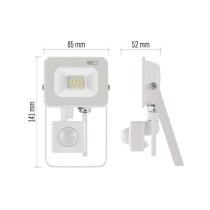 LED reflektor SIMPO, 10W, PIR, neutrální bílá
