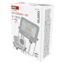 LED reflektor GLARO s pohybovým čidlem, 10 W, bílý, IP54, 1000 lm, neutrální bílá