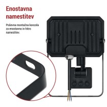LED reflektor SIMPO PIR 20 W nevtralna bela