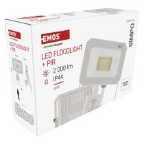 LED reflektor SIMPO, 20W, PIR, neutrální bílá