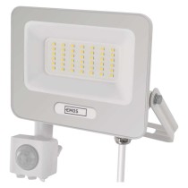 LED reflektor GLARO s pohybovým čidlem, 30 W, bílý, IP54, 3000 lm, neutrální bílá