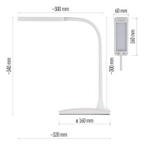 LED Schreibtischlampe EDDY, weiss