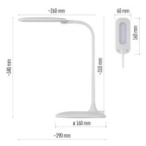 LED stolní lampa STELLA, bílá