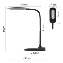 LED stolní lampa STELLA, černá