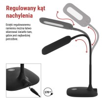 Lampa biurkowa LED STELLA czarna