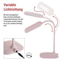 LED Schreibtischlampe STELLA, rosa