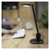 LED stolná lampa WESLEY, čierna