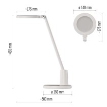 LED Schreibtischlampe WESLEY, weiss