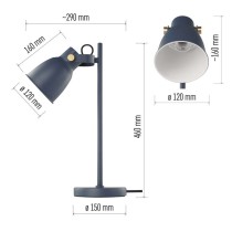 Stolná lampa JULIAN, modrá