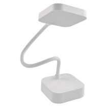 LED stolní lampa EMILY, nabíjecí, bílá