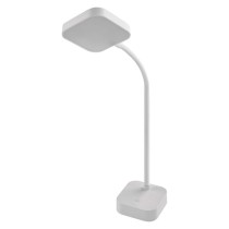 LED stolní lampa EMILY, nabíjecí, bílá