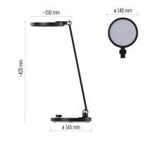 LED galda lampa CHARLES, melna