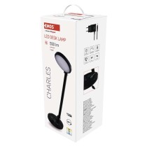 LED galda lampa CHARLES, melna