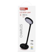 LED galda lampa CHARLES, melna