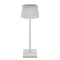 LED stolní lampa KATIE, nabíjecí, bílá