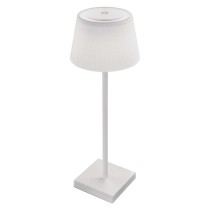 LED stolní lampa KATIE, nabíjecí, bílá