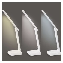 LED stolní lampa AMY, nabíjecí, bílá