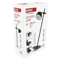 LED stolní lampa SOPHIE, nabíjecí, černá