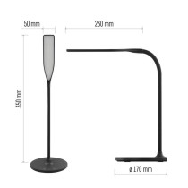 LED stolní lampa OSCAR, černá