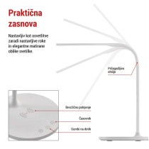 Namizna LED svetilka OSCAR bela