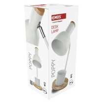 Stolní lampa POPPY na žárovku E27, bílá