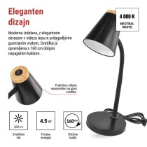Namizna LED svetilka TARA črna