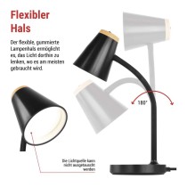 LED Schreibtischlampe TARA, schwarz