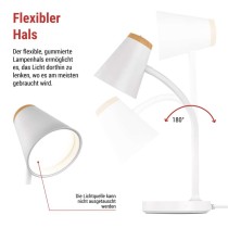 LED Schreibtischlampe TARA, weiss
