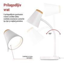Namizna LED svetilka TARA bela