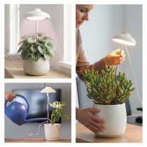 Lampa LED GROW do uprawy roślin 5 W, timer, biała