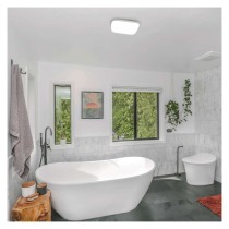 LED Deckenleuchte Dori, eckig, weiss 24W neutralweiss, IP54