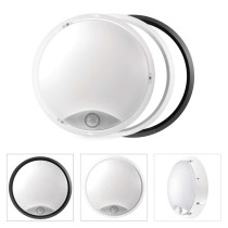 LED Deckenleuchte mit Bewegungsmelder, rund, schw./w. 14W WW