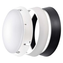 LED Deckenleuchte, rund, schw./w. 14W neutralweiss