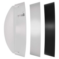 LED Deckenleuchte, rund, schw./w. 14W neutralweiss