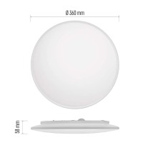 LED Deckenleuchte EXCLUSIVE, rund, 24W, dimmbar, warm/neut./kaltweiß