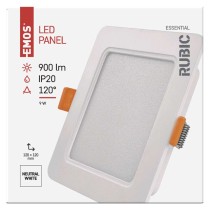 LED podhledové svítidlo RUBIC 12 x 12 cm, 9 W, neutrální bílá