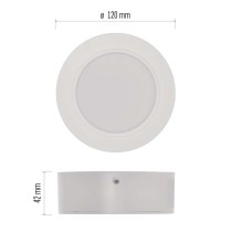 LED-Anbauleuchte RUBIC, rund, weiß, 9W, neutralweiß