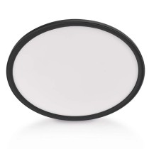 LED-Anbauleuchte FLORI rund, schwarz, 18W, neutralweiß