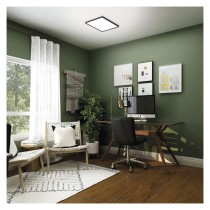 LED-Anbauleuchte FLORI quadrat, schwarz, 18W, neutralweiß