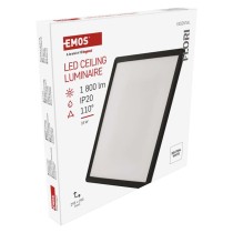 LED-Anbauleuchte FLORI quadrat, schwarz, 18W, neutralweiß