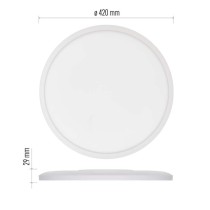 LED-Anbauleuchte FLORI rund, weiß, 22W, neutralweiß