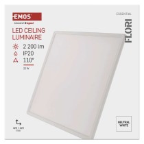 LED-Anbauleuchte FLORI quadrat, weiß, 22W, neutralweiß