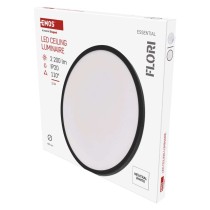 LED-Anbauleuchte FLORI rund, schwarz, 22W, neutralweiß