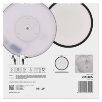 LED-Anbauleuchte FLORI rund, schwarz, 22W, neutralweiß