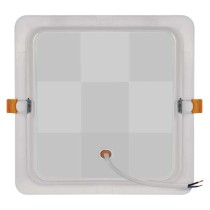 LED-Einbauleuchte RUBIC, quadratisch, weiß, 24W, neutralweiß