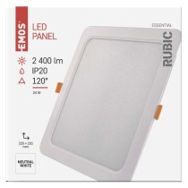 LED-Einbauleuchte RUBIC, quadratisch, weiß, 24W, neutralweiß