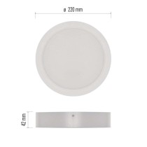 LED-Anbauleuchte RUBIC, rund, weiß, 24W, neutralweiß