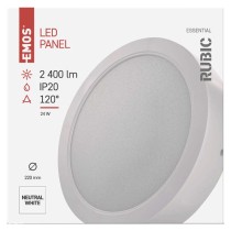 LED-Anbauleuchte RUBIC, rund, weiß, 24W, neutralweiß